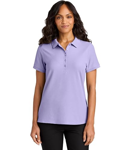 Port Authority Unisex Wearever Signature Pique Polo, Aquamarine, X